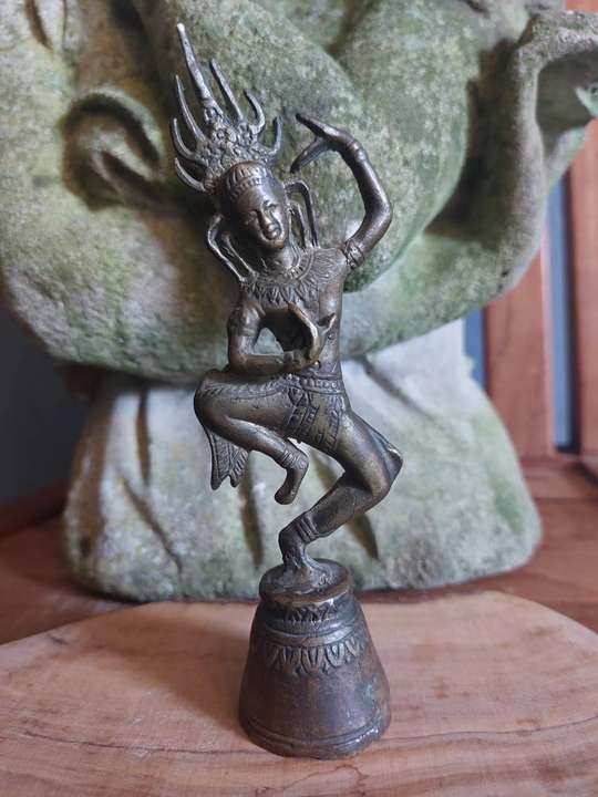 Bronzen Khmer Apsara tempelbel
