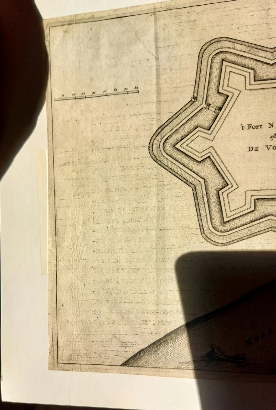 Joan Blaeu — ‘t Fort Nassau oft De Voorn, originele kopergravure, ca. 1649–1652 — foto 7