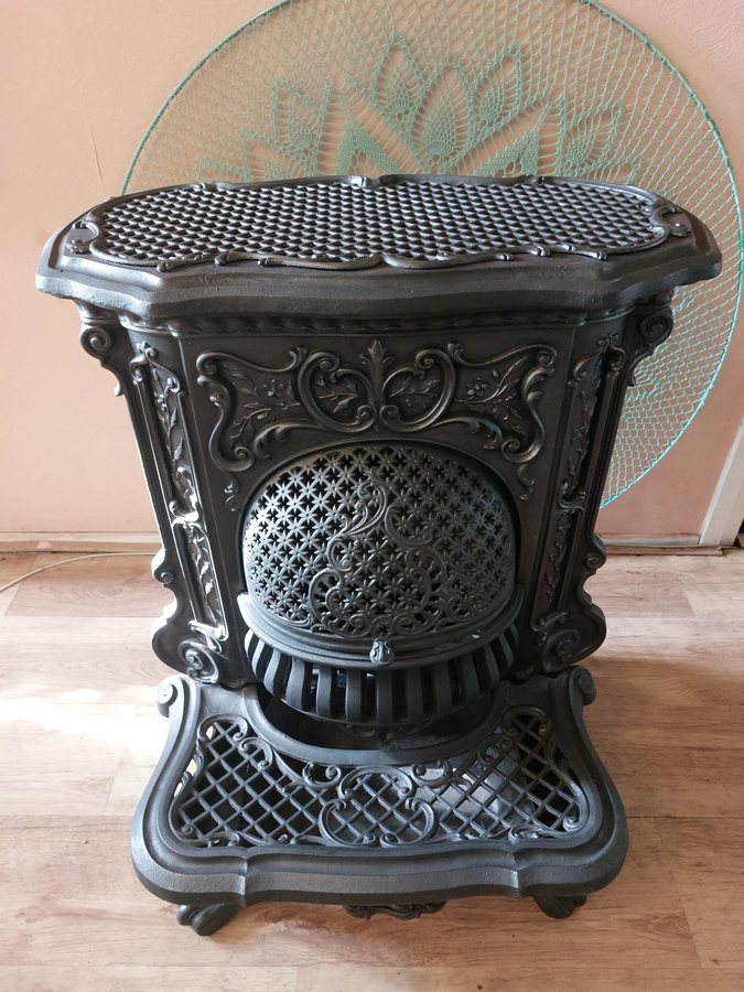 Franse salonkachel ‘poêle crapaud’, Deville Pailliette & Cie N° 122, Charleville — foto 5