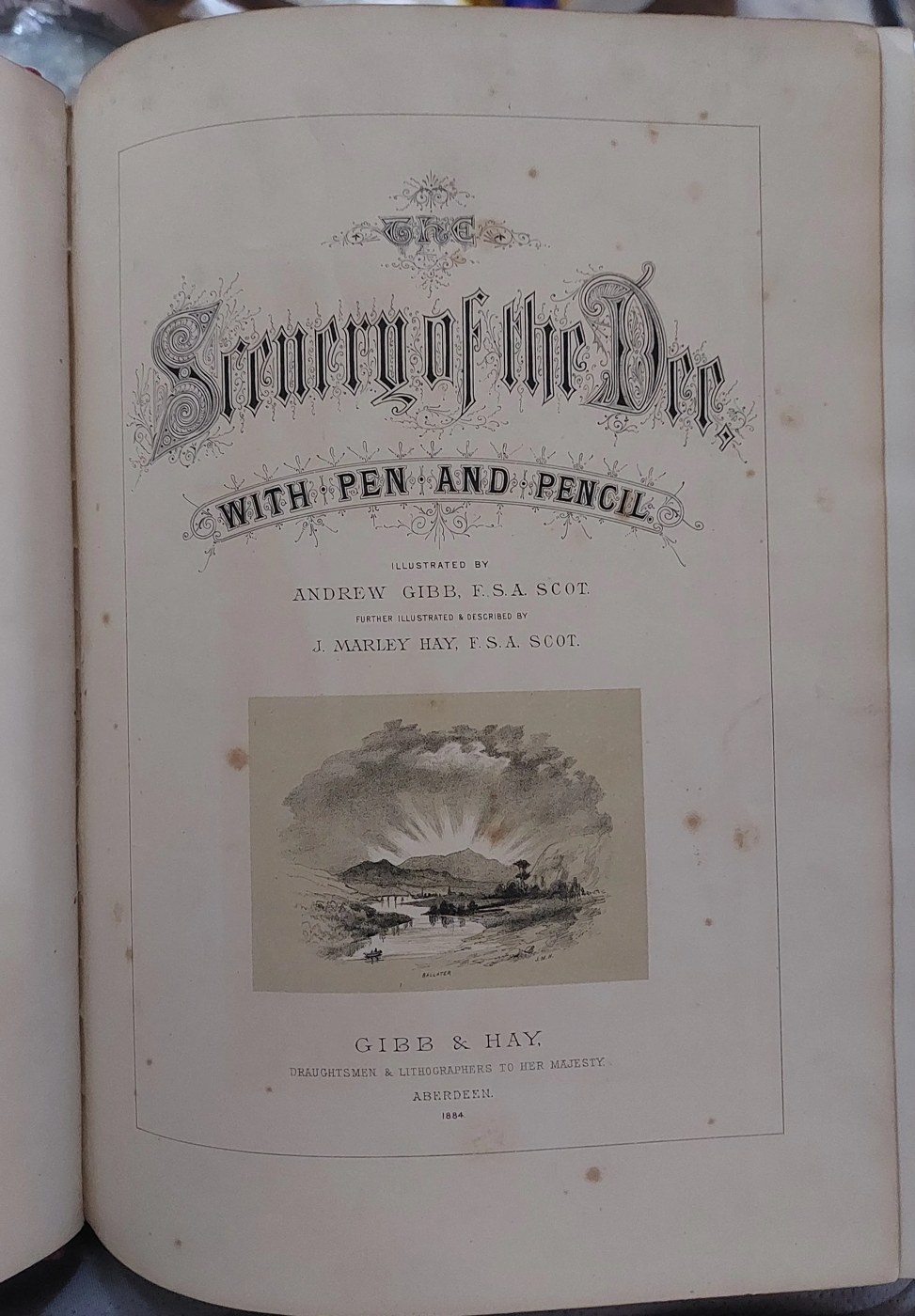 The Scenery of the Dee — Gibb & Hay, Aberdeen 1884. Genummerd exemplaar CXXII van 240 — foto 8