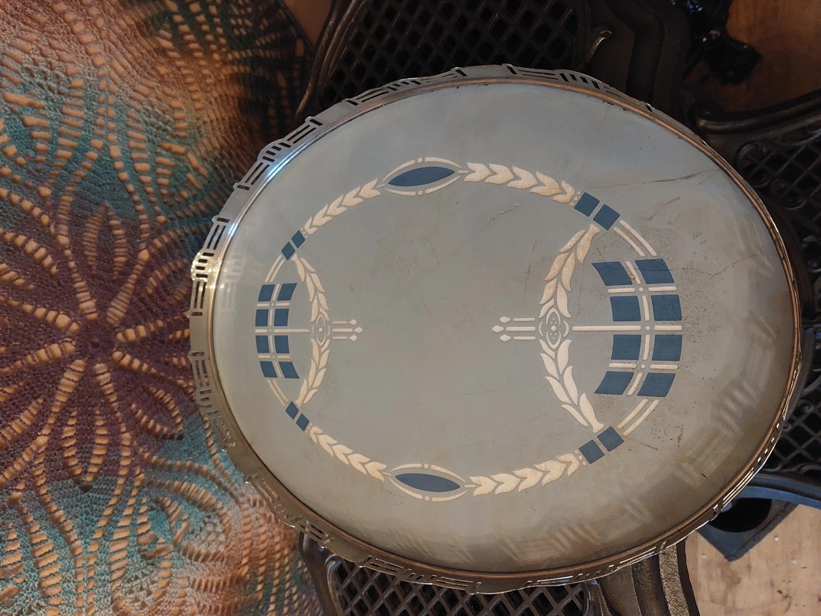 Villeroy & Boch Dresden — Jugendstil dienblad met lauwerkransdecor, ca. 1905 — foto 7