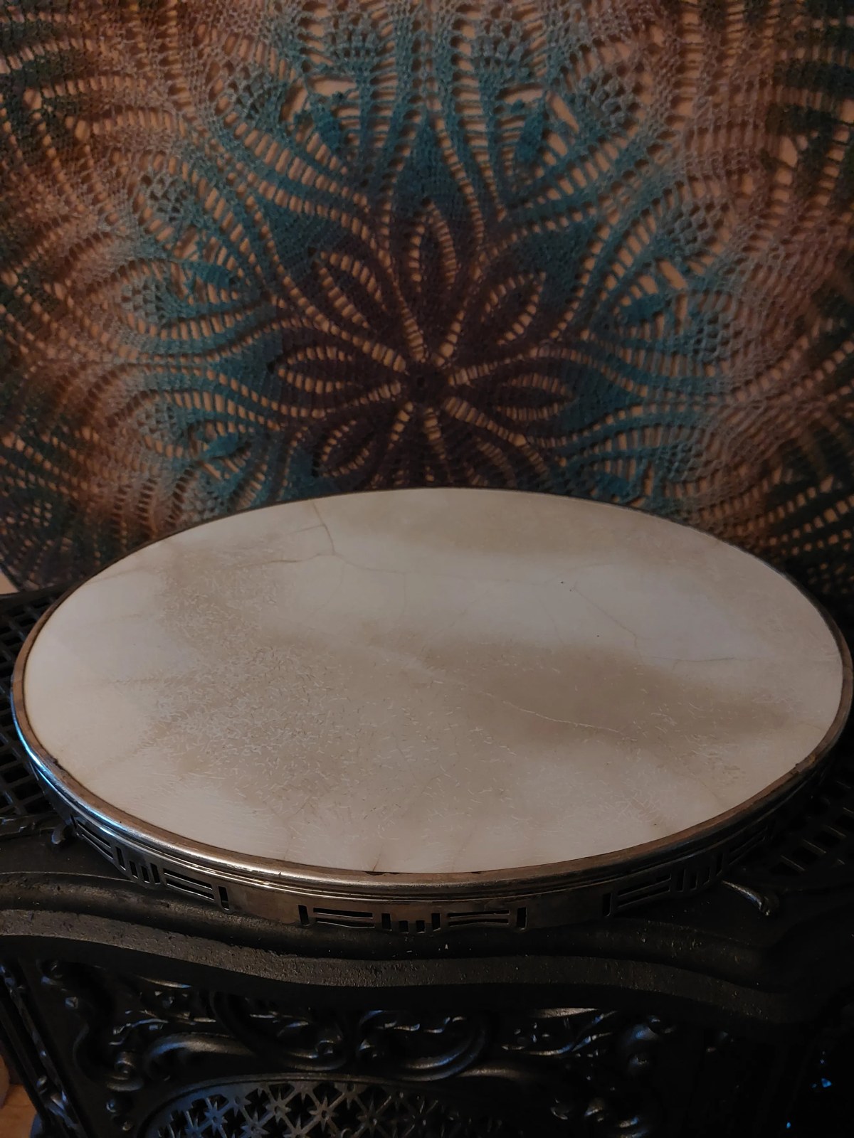 Villeroy & Boch Dresden — Jugendstil dienblad met lauwerkransdecor, ca. 1905 — foto 8
