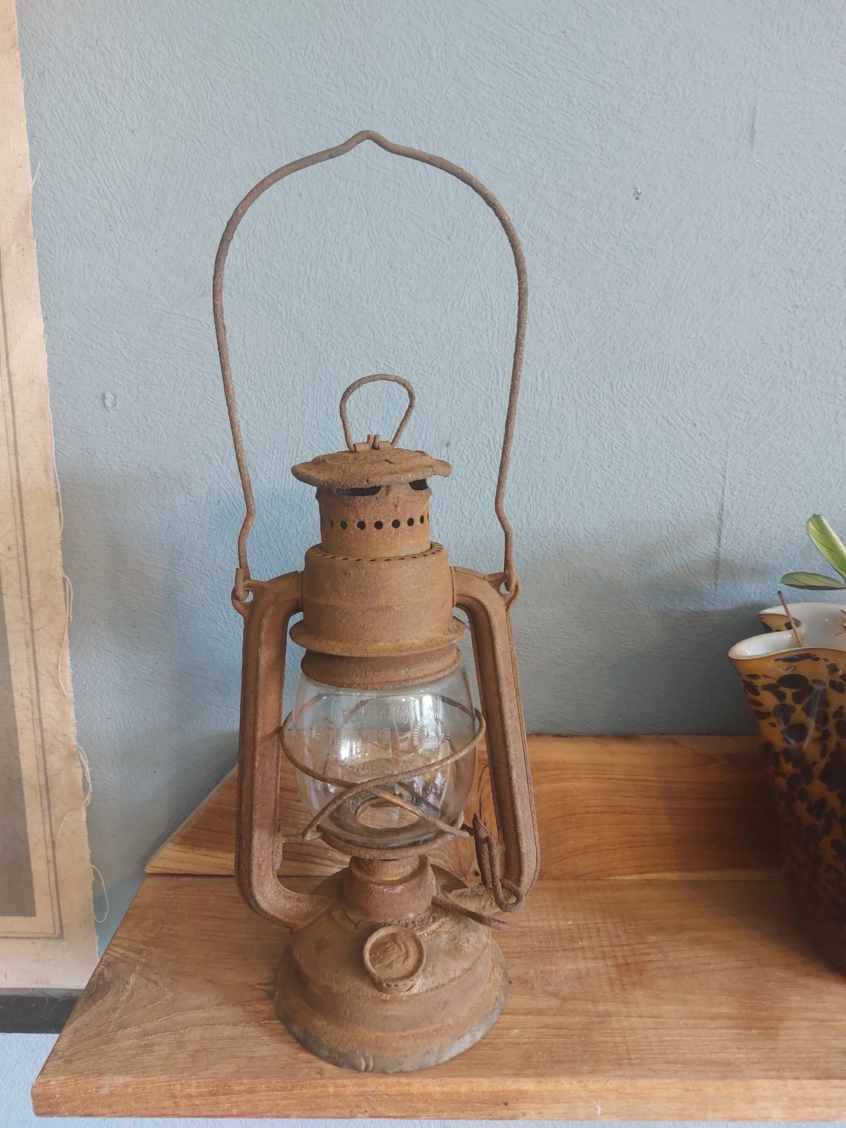 Feuerhand Nr. 275 stormlantaarn, vooroorlogs, met origineel Jenaer Glas