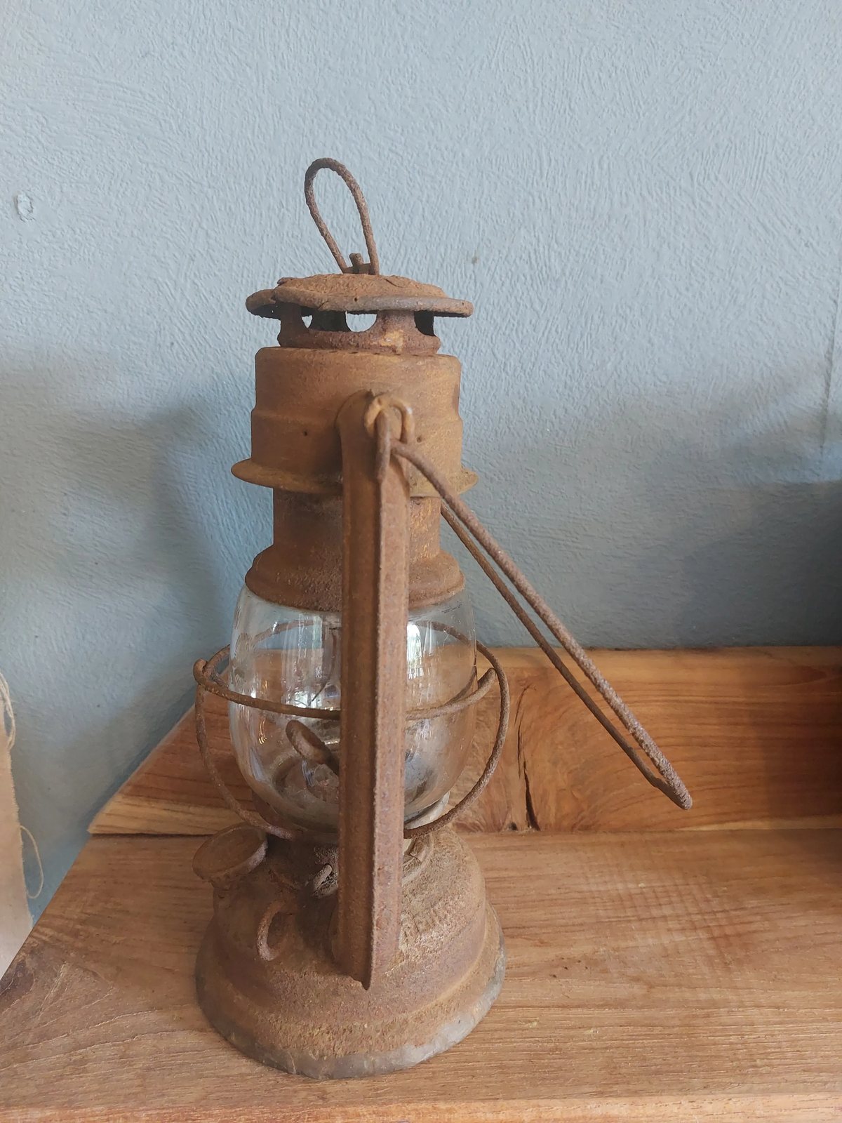 Feuerhand Nr. 275 stormlantaarn, vooroorlogs, met origineel Jenaer Glas — foto 6