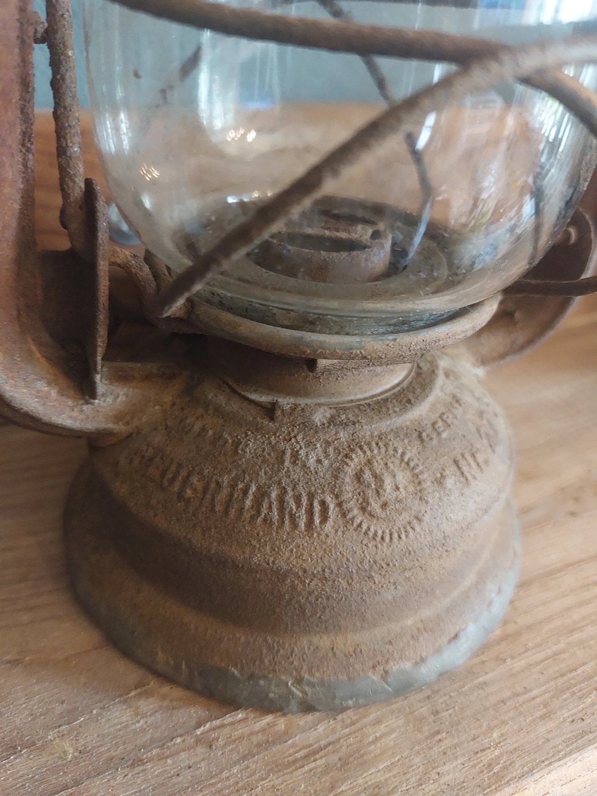 Feuerhand Nr. 275 stormlantaarn, vooroorlogs, met origineel Jenaer Glas — foto 8