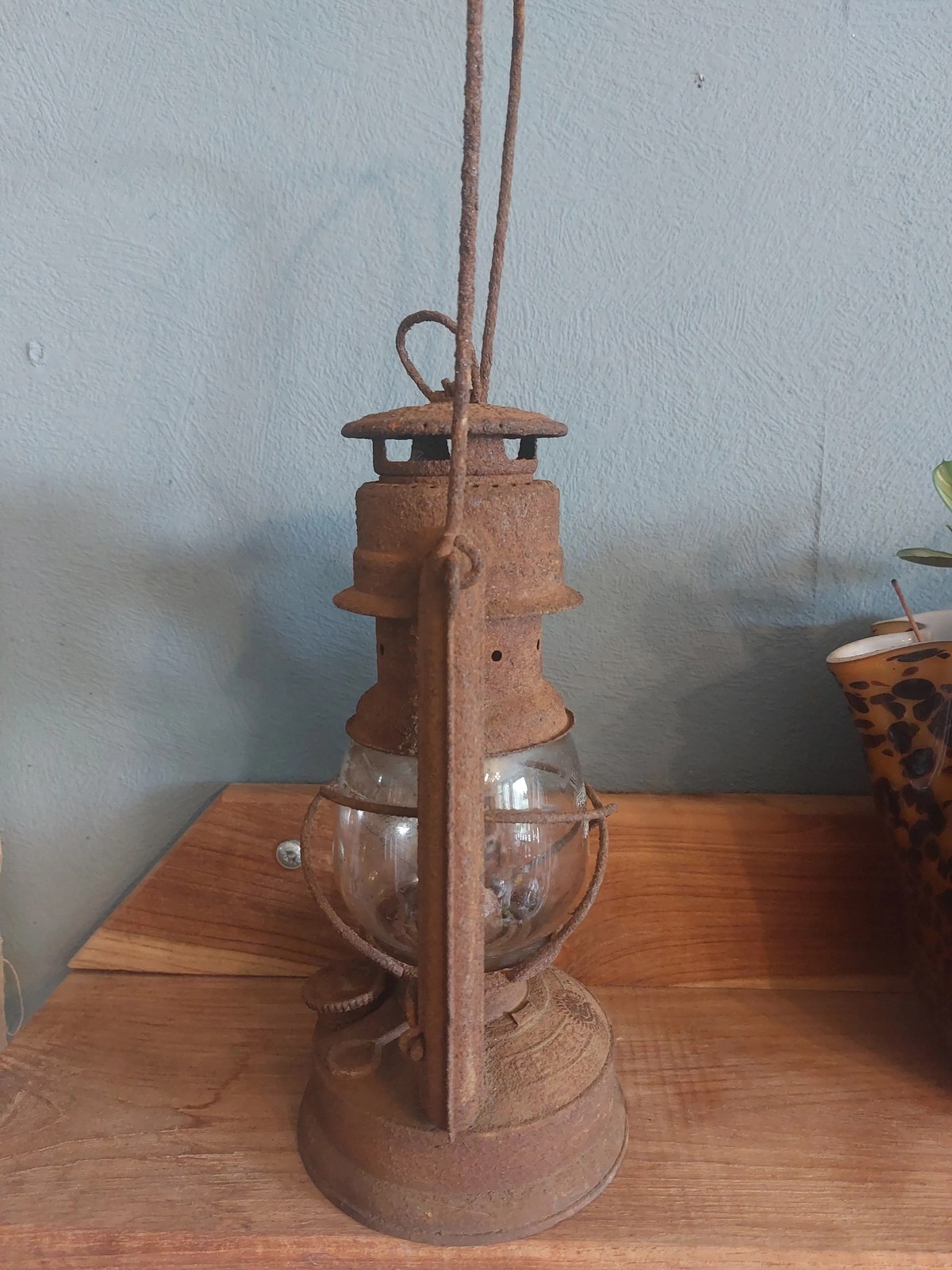Feuerhand Baby Nr. 275 stormlantaarn, Western Germany, met origineel Jenaer Glas — foto 3