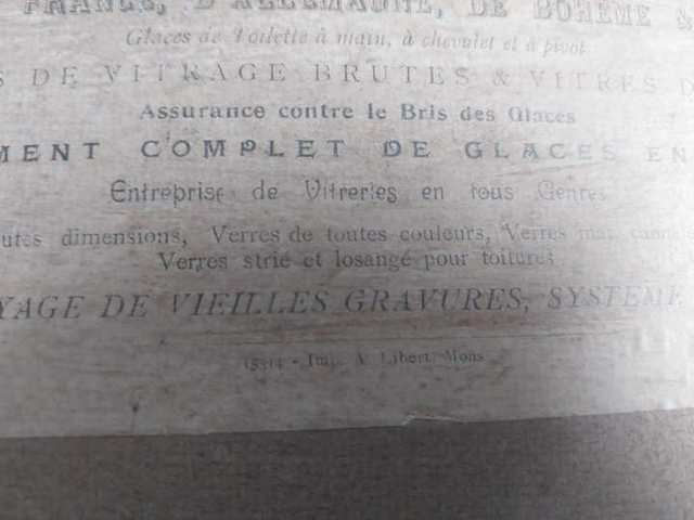 Handgekleurde kopergravure ‘La Promenade du Matin’ naar Freudeberg, in eiken lijst — foto 12