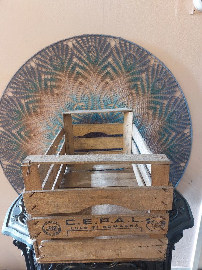 Italiaanse houten fruitkist C.E.P.A.L., Lugo di Romagna, ca. 1960–1985