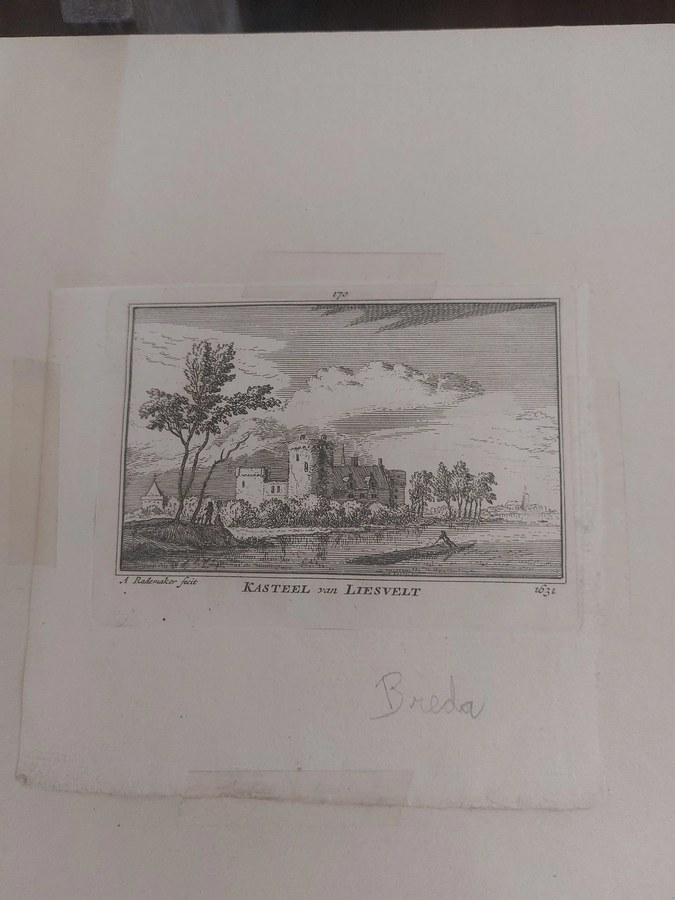 Abraham Rademaker — Kasteel van Liesvelt, kopergravure plaat 170, 1727–1733 — foto 2