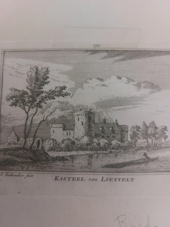 Abraham Rademaker — Kasteel van Liesvelt, kopergravure plaat 170, 1727–1733 — foto 3