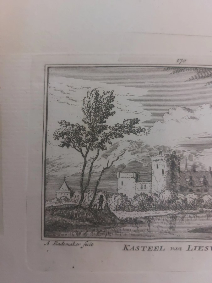 Abraham Rademaker — Kasteel van Liesvelt, kopergravure plaat 170, 1727–1733 — foto 4
