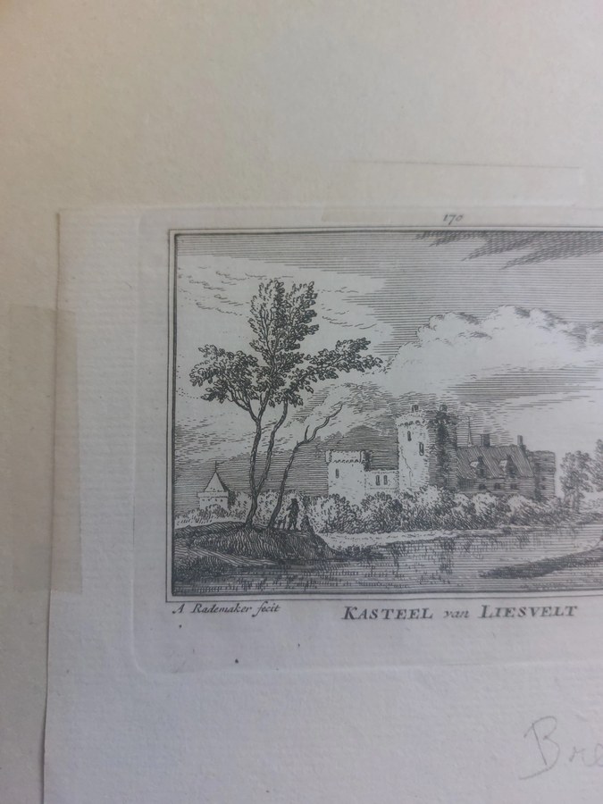 Abraham Rademaker — Kasteel van Liesvelt, kopergravure plaat 170, 1727–1733 — foto 6