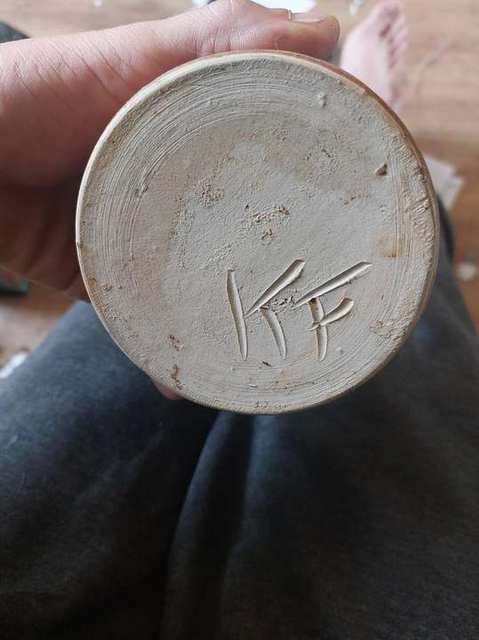 Klaas Fenne olielampje, handgedraaid aardewerk — foto 6