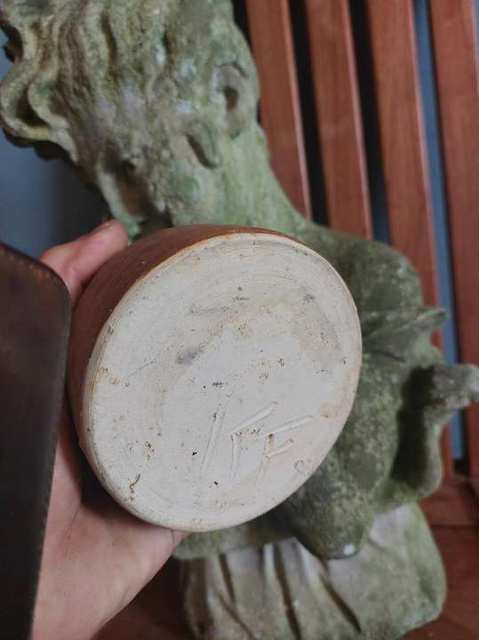 Klaas Fenne olielampje, handgedraaid aardewerk — foto 7